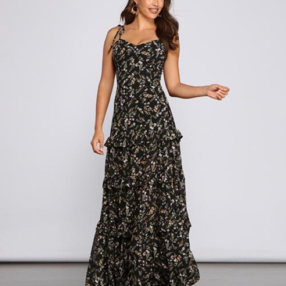 floral maxi dress
